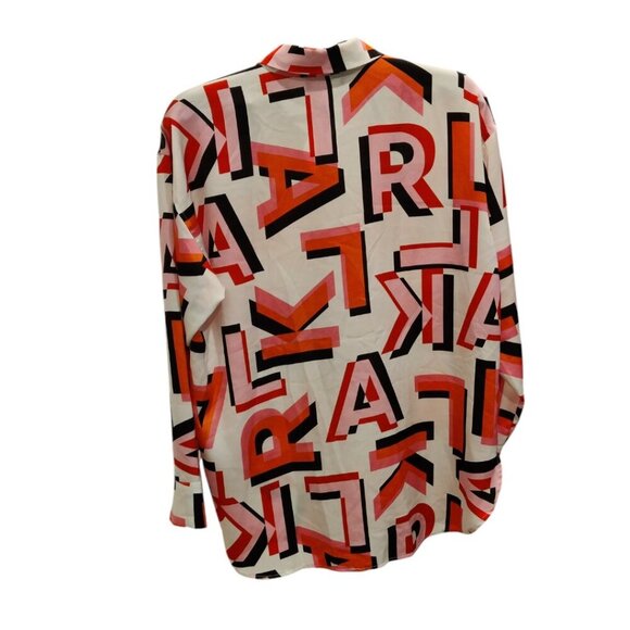 Karl Lagerfeld Geometric Blouse Size M - Picture 3 of 5